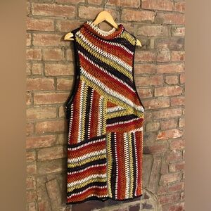 RARE Free People Patchwork Crochet Dress